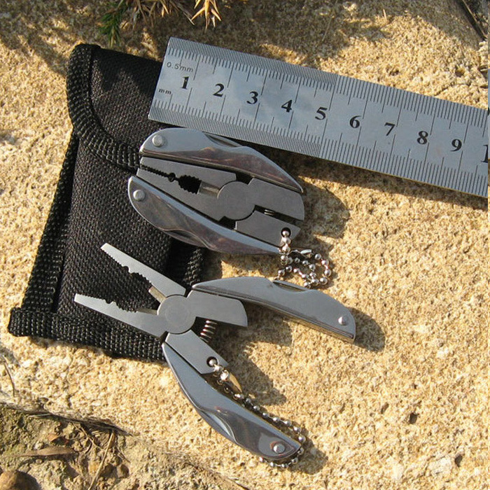 A Outdoor survival tool – Portable Multi function Folding Pliers